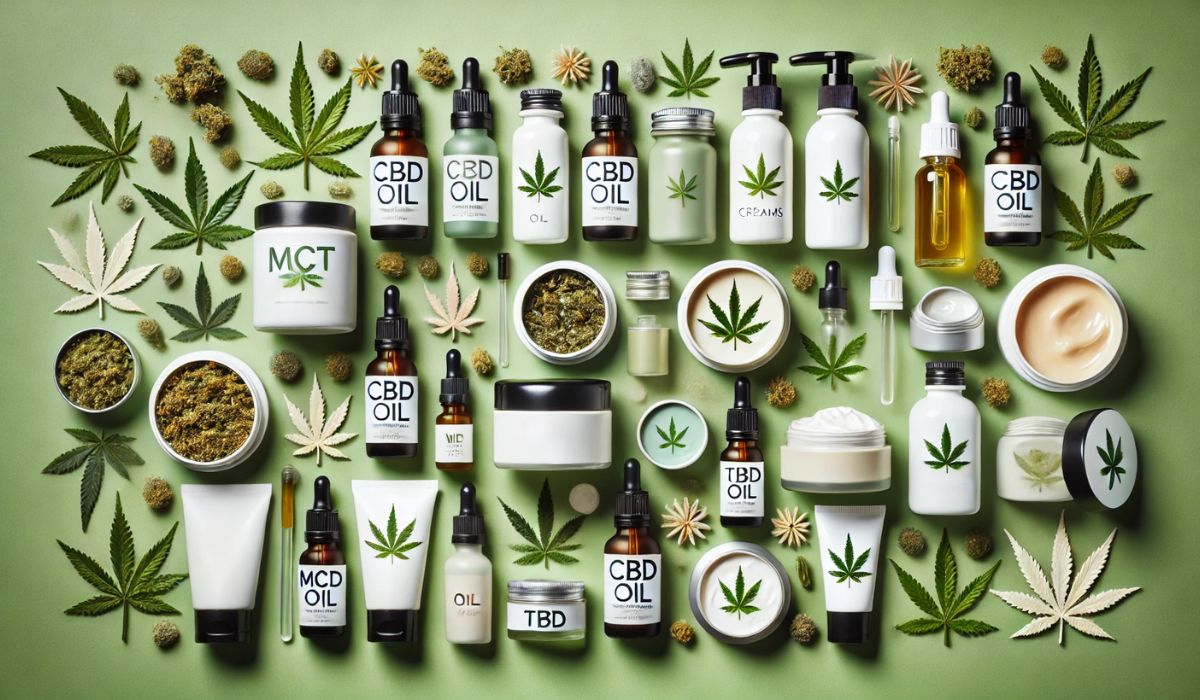 MCT oil with whole flower hemp and THC